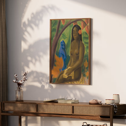 Premium Poster of Beautiful Impressionist Art Woman Sitting Posters