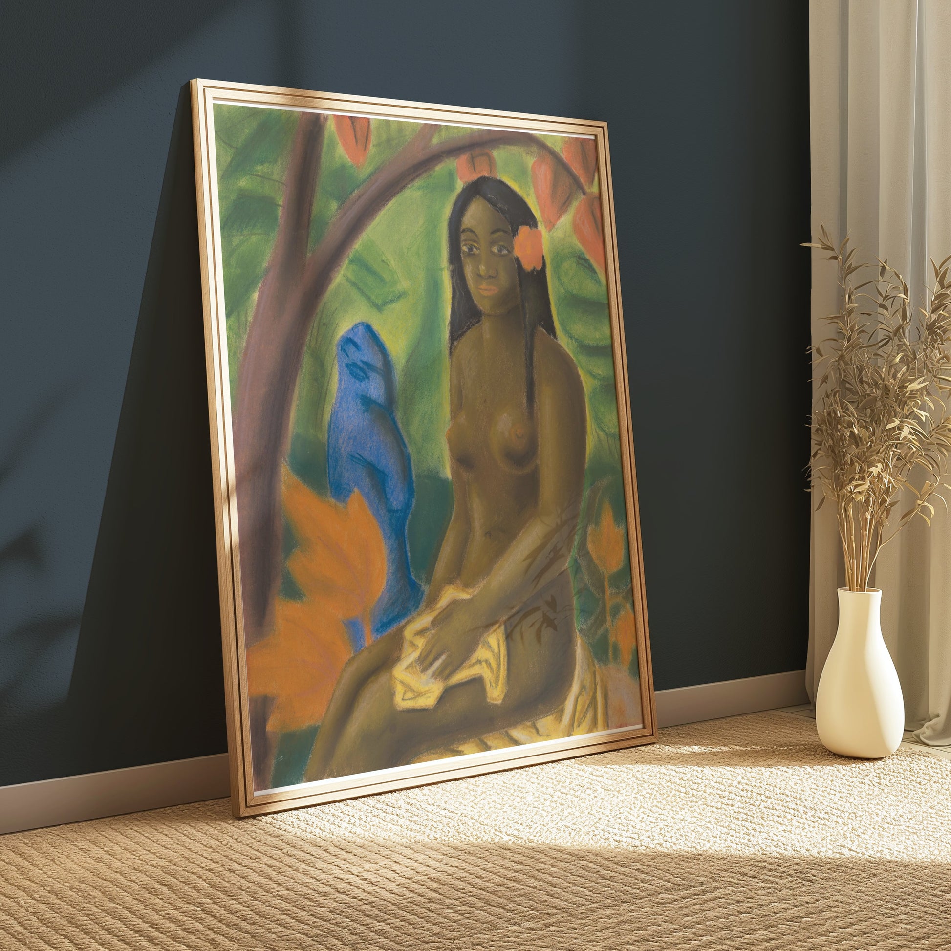 Premium Poster of Beautiful Impressionist Art Woman Sitting Posters