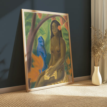 Premium Poster of Beautiful Impressionist Art Woman Sitting Posters