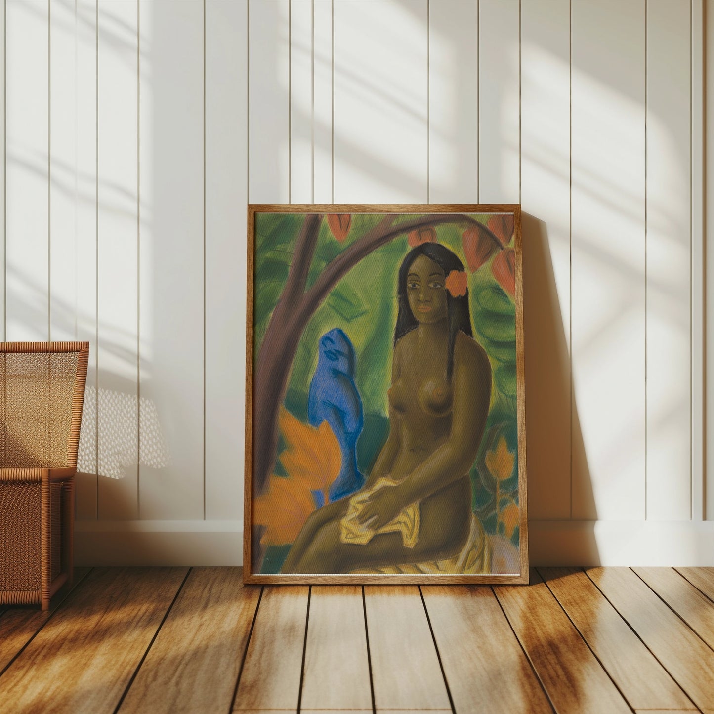 Premium Poster of Beautiful Impressionist Art Woman Sitting Posters