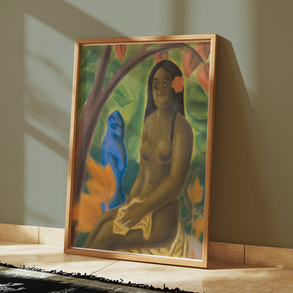 Premium Poster of Beautiful Impressionist Art Woman Sitting Posters