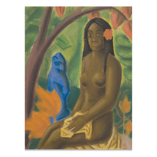 Premium Poster of Beautiful Impressionist Art Woman Sitting Posters