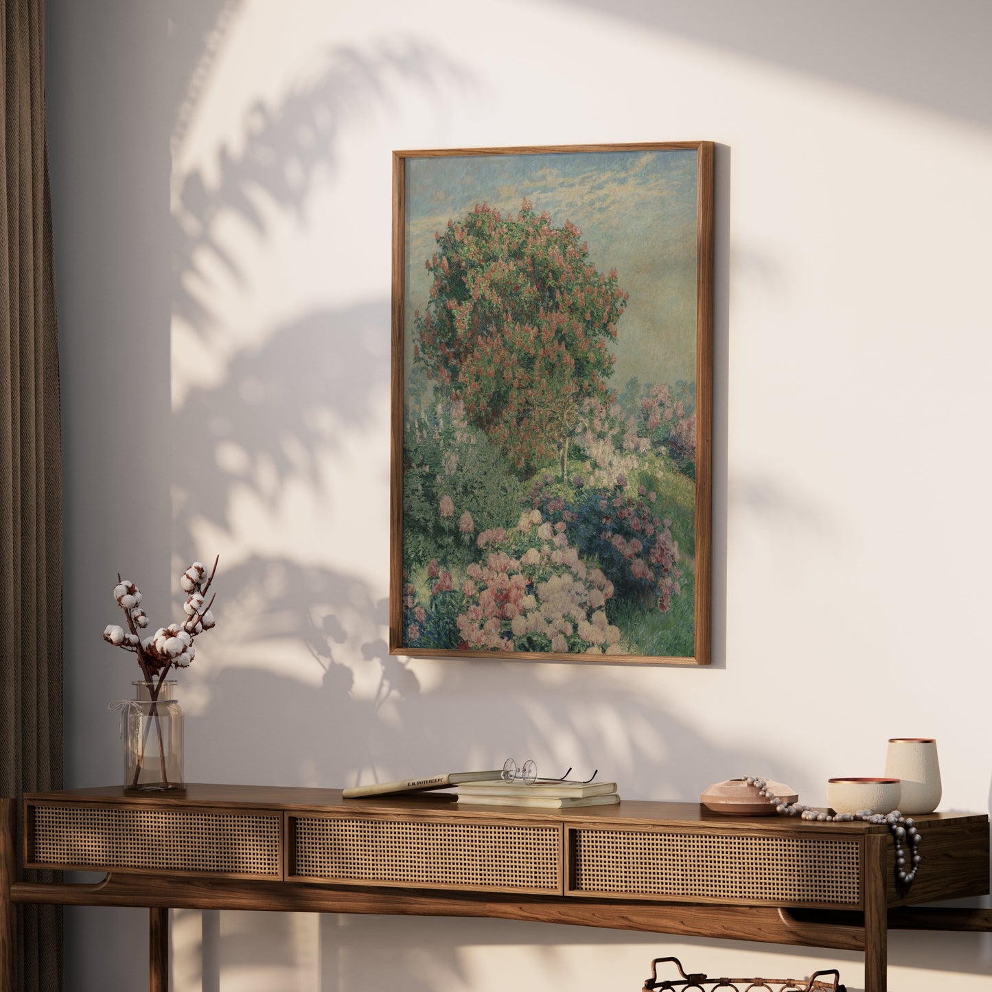 Premium Poster of Beautiful Impressionist Garden Scene Art Print Posters