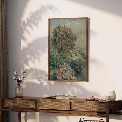 Premium Poster of Beautiful Impressionist Garden Scene Art Print Posters