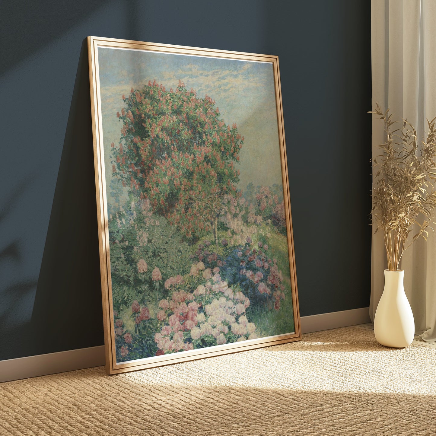Premium Poster of Beautiful Impressionist Garden Scene Art Print Posters