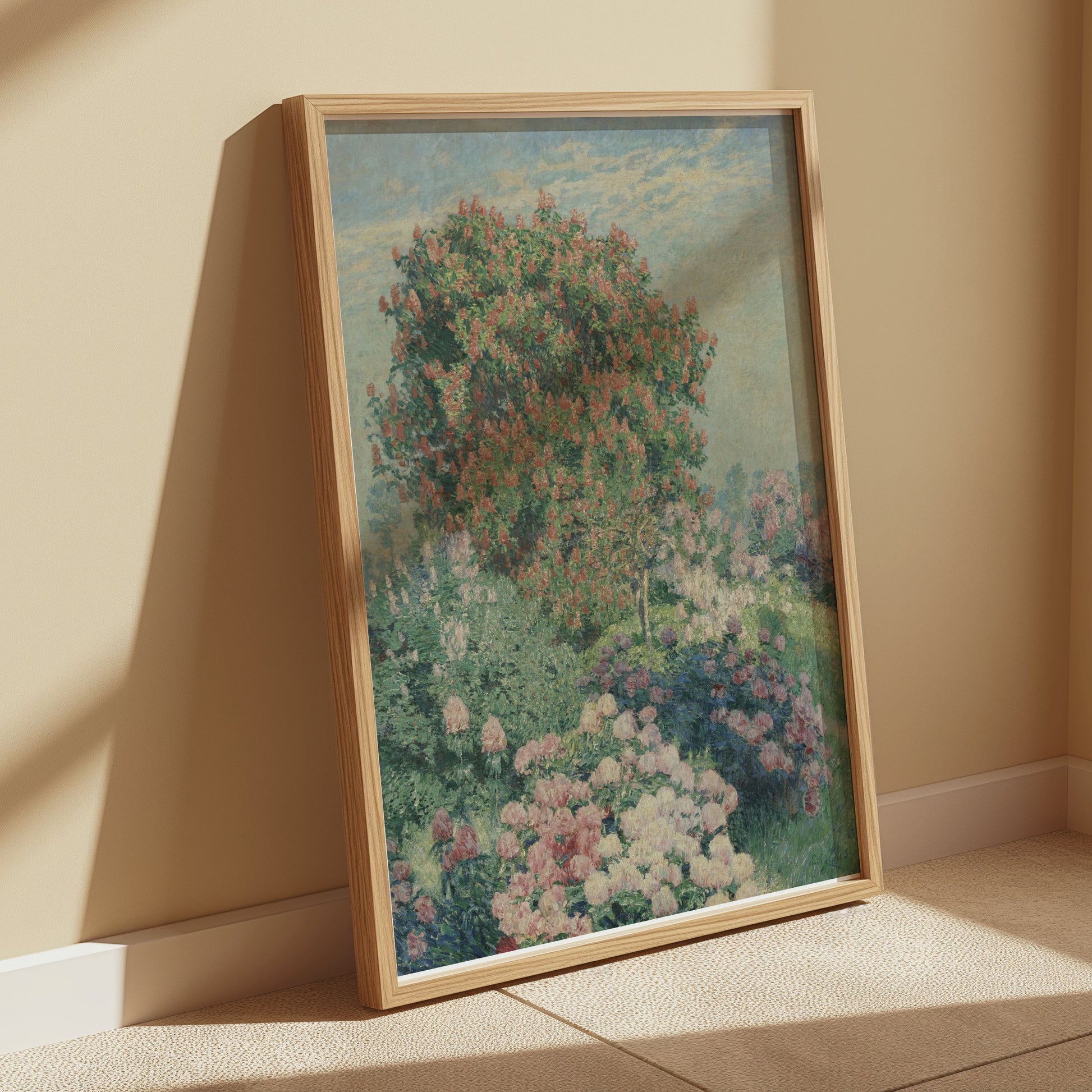 Premium Poster of Beautiful Impressionist Garden Scene Art Print Posters
