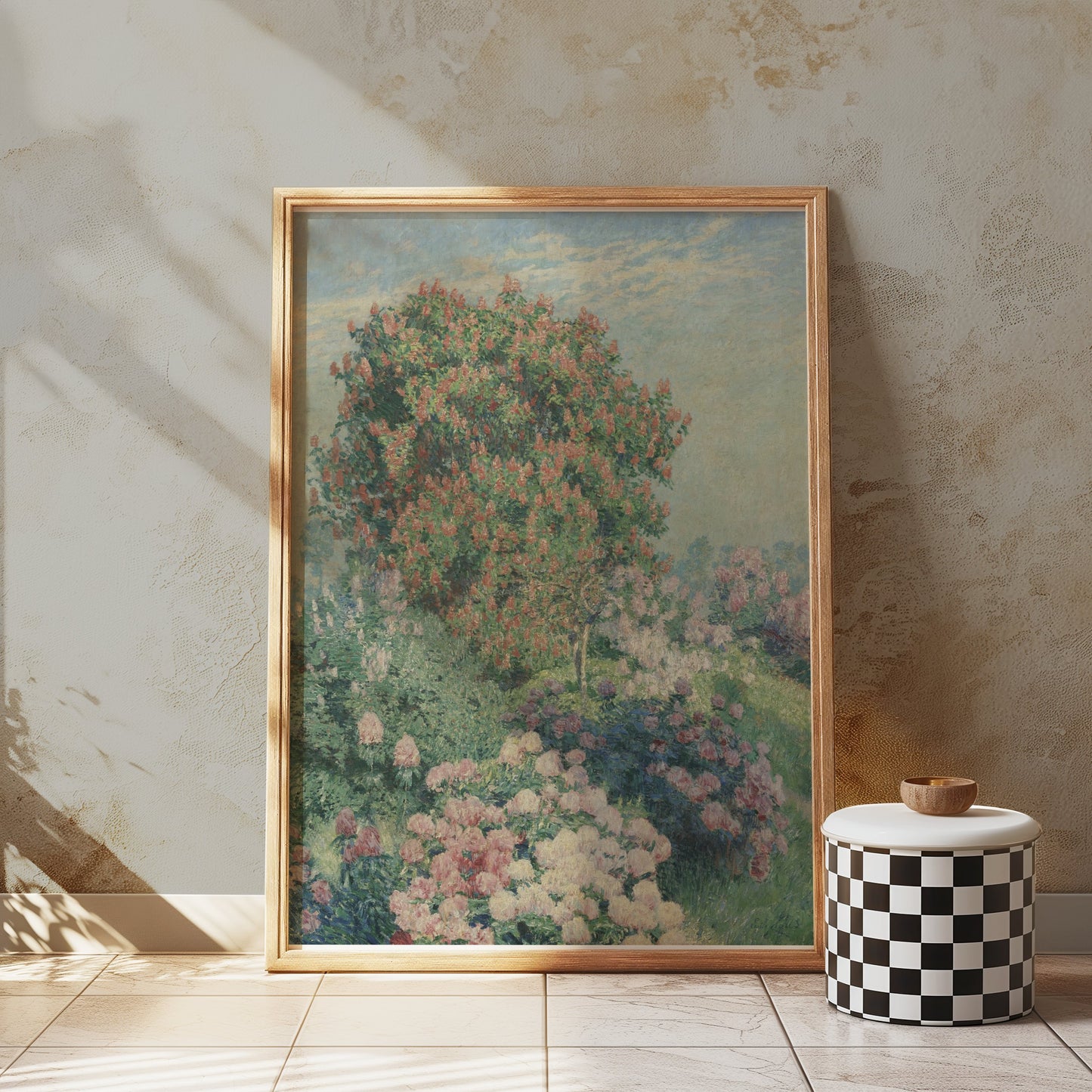 Premium Poster of Beautiful Impressionist Garden Scene Art Print Posters