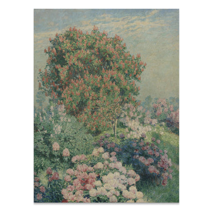 Premium Poster of Beautiful Impressionist Garden Scene Art Print Posters