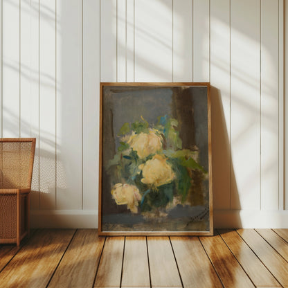 Premium Poster of Beautiful Impressionist Style Floral Art Print Posters