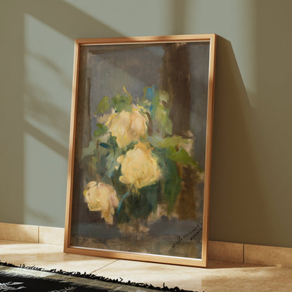 Premium Poster of Beautiful Impressionist Style Floral Art Print Posters