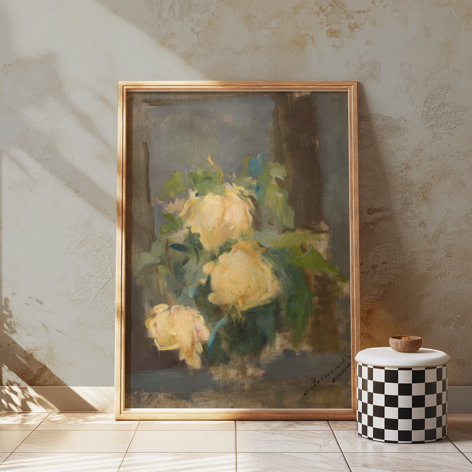 Premium Poster of Beautiful Impressionist Style Floral Art Print Posters