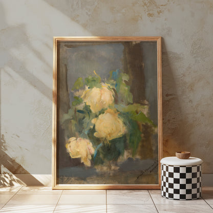 Premium Poster of Beautiful Impressionist Style Floral Art Print Posters