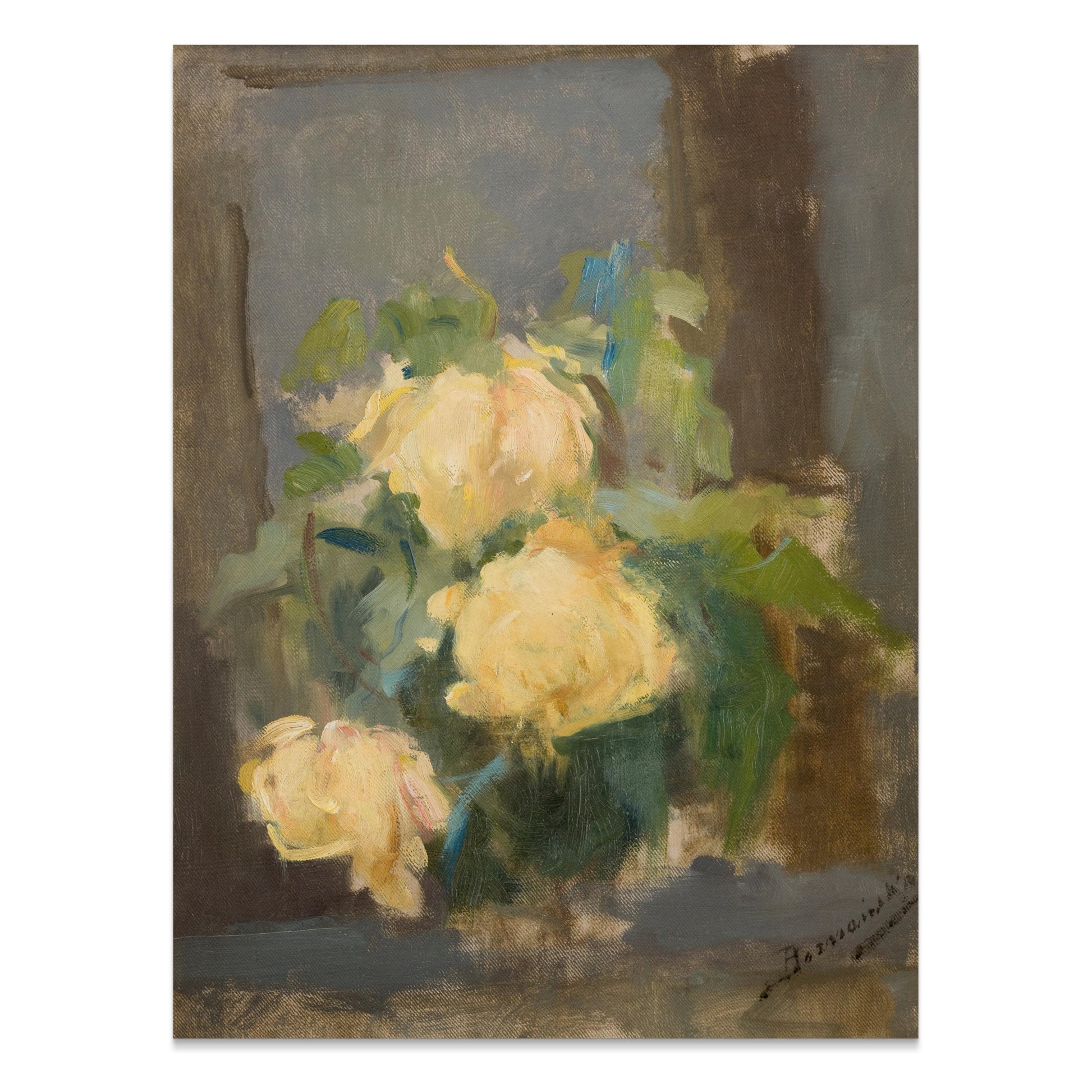 Premium Poster of Beautiful Impressionist Style Floral Art Print Posters