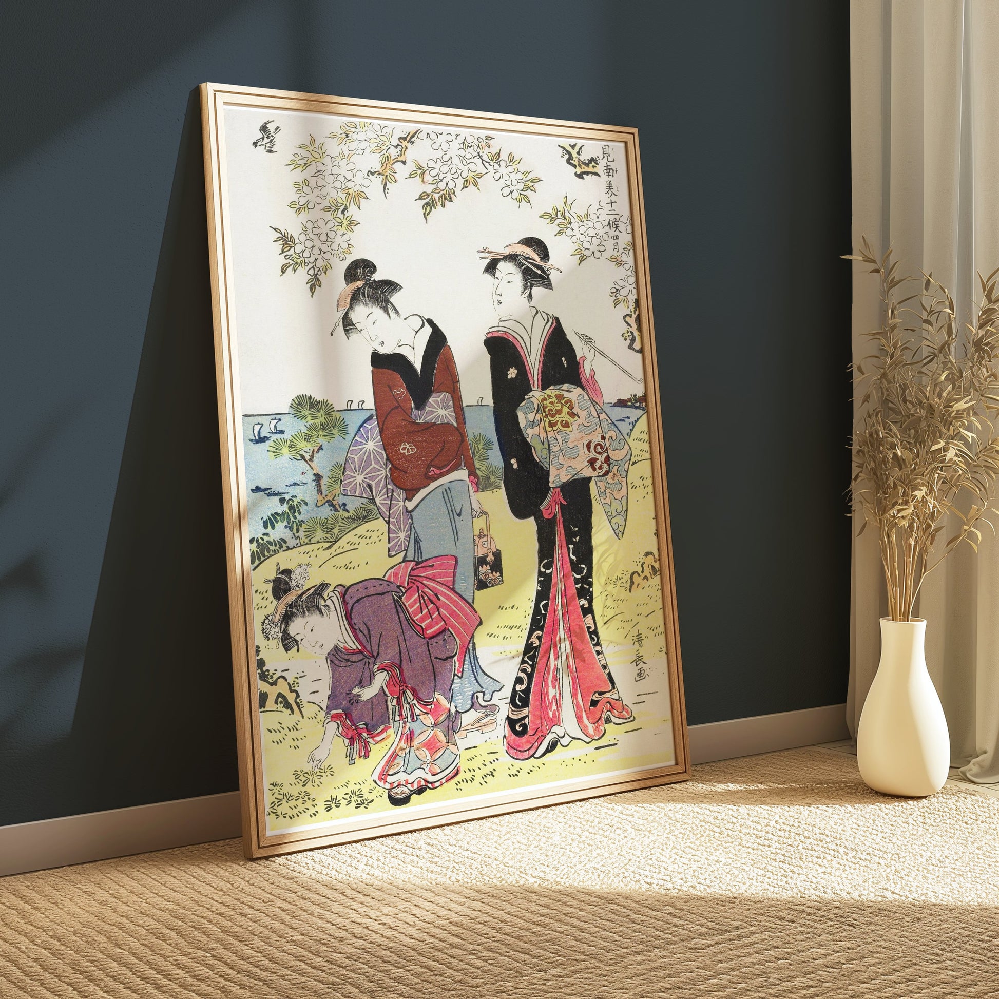 Premium Poster of Beautiful Japanese Art Print Ukiyo e Style Posters