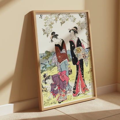 Premium Poster of Beautiful Japanese Art Print Ukiyo e Style Posters