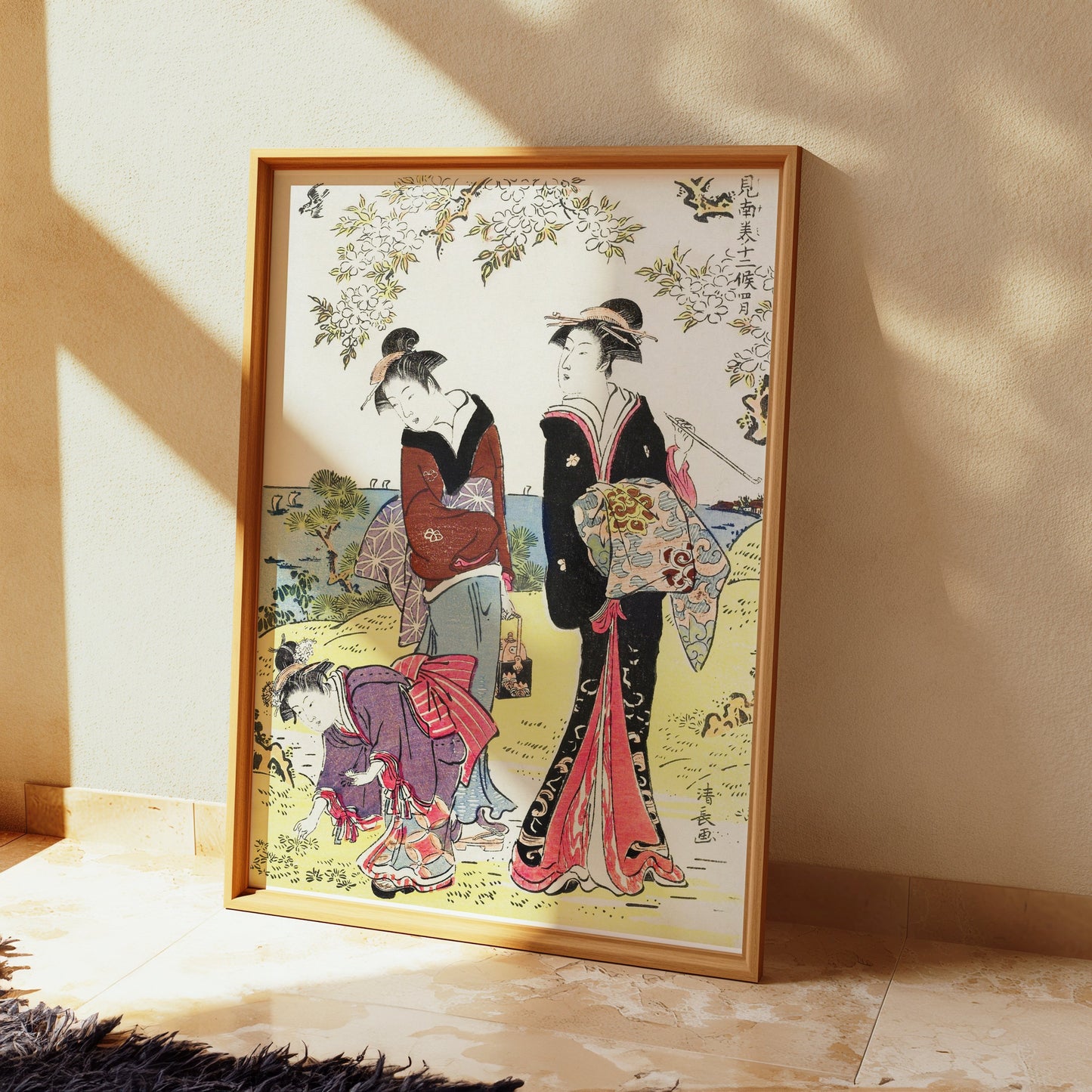 Premium Poster of Beautiful Japanese Art Print Ukiyo e Style Posters
