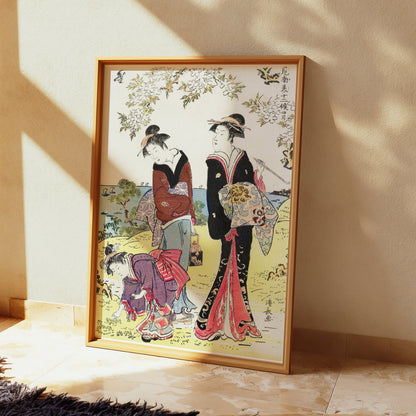 Premium Poster of Beautiful Japanese Art Print Ukiyo e Style Posters