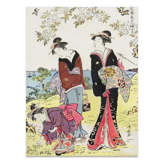Premium Poster of Beautiful Japanese Art Print Ukiyo e Style Posters