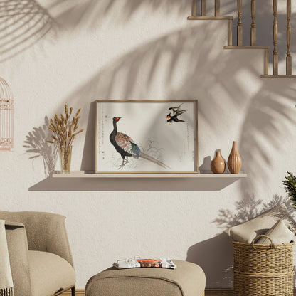 Premium Poster of Beautiful Japanese Art of Pheasant and Birds Posters