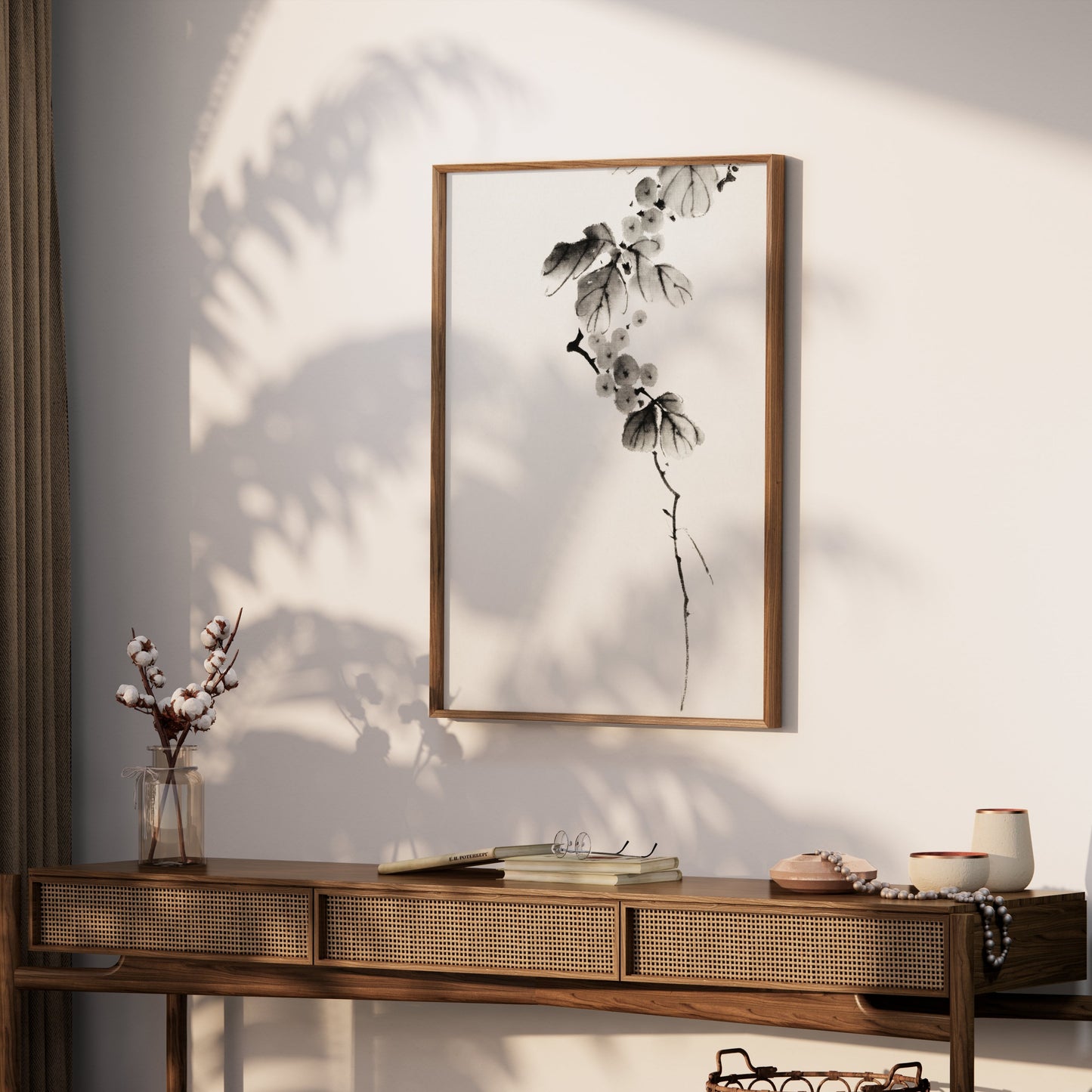 Premium Poster of Beautiful Japanese Minimalist Floral Art Posters