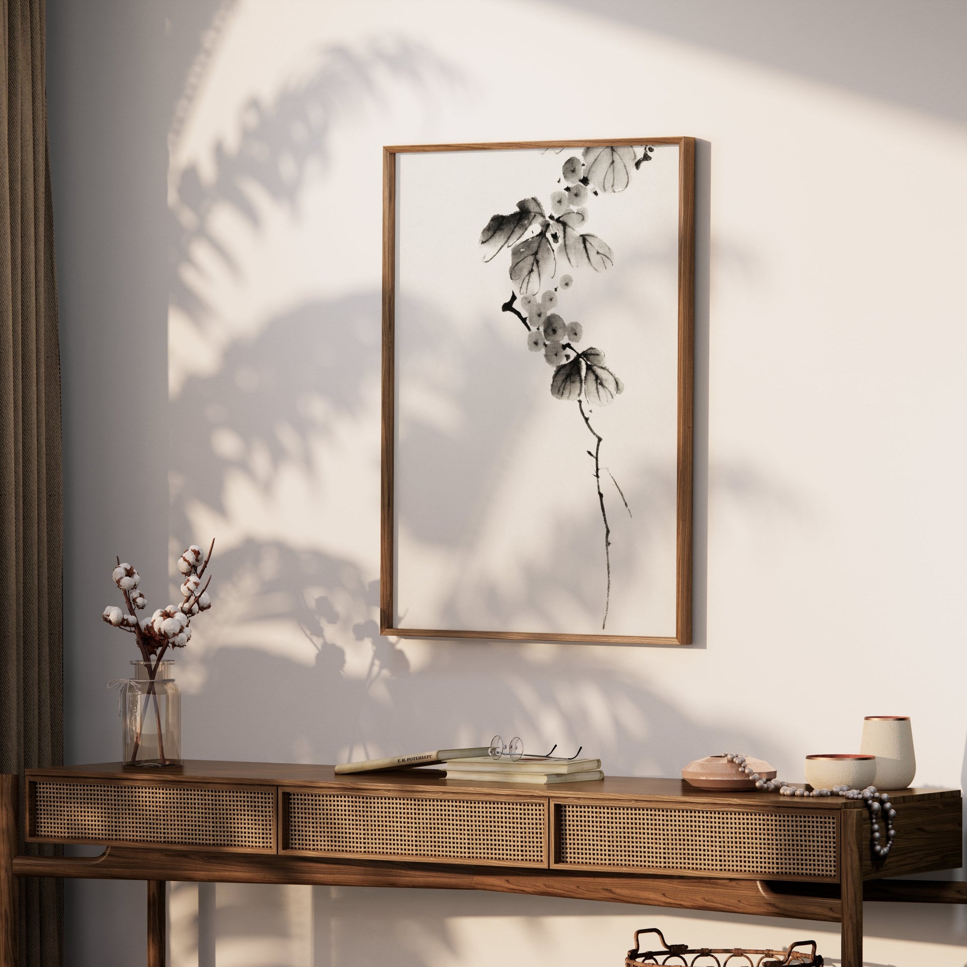 Premium Poster of Beautiful Japanese Minimalist Floral Art Posters