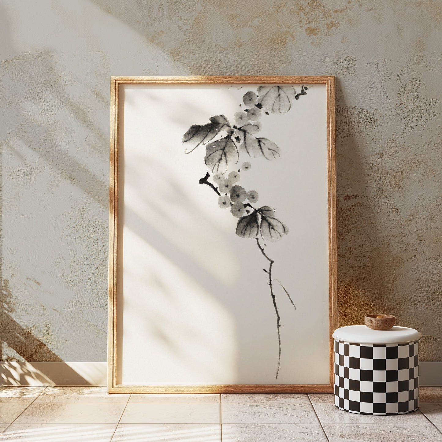 Premium Poster of Beautiful Japanese Minimalist Floral Art Posters