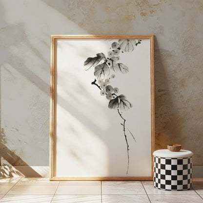 Premium Poster of Beautiful Japanese Minimalist Floral Art Posters