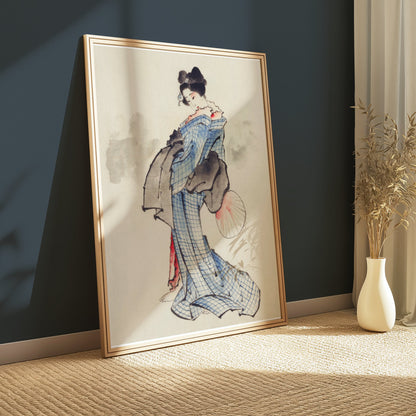 Premium Poster of Beautiful Japanese Traditional Geisha Art Posters