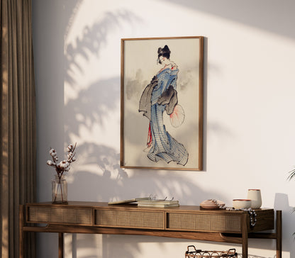 Premium Poster of Beautiful Japanese Traditional Geisha Art Posters