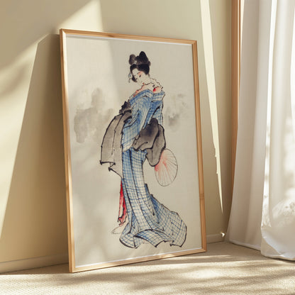 Premium Poster of Beautiful Japanese Traditional Geisha Art Posters
