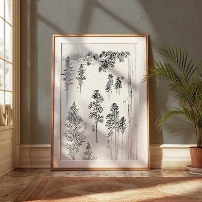 Premium Poster of Beautiful Nature Art Japanese Trees Design Posters
