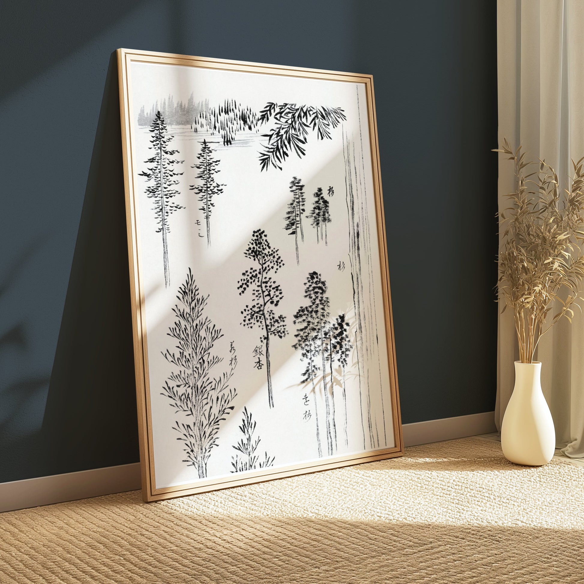 Premium Poster of Beautiful Nature Art Japanese Trees Design Posters