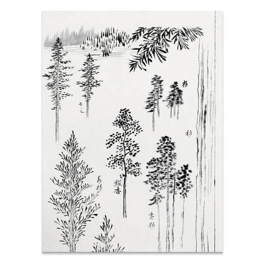 Premium Poster of Beautiful Nature Art Japanese Trees Design Posters