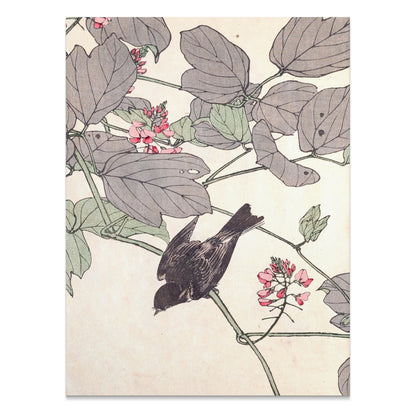 Premium Poster of Beautiful Nature Bird with Flowers Art Posters