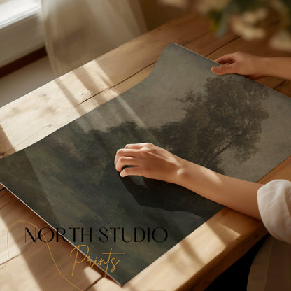 Premium Poster of Beautiful Nature Landscape Art Painting Posters