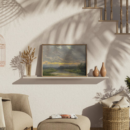 Premium Poster of Beautiful Nature Landscape Morning Sunrise Posters