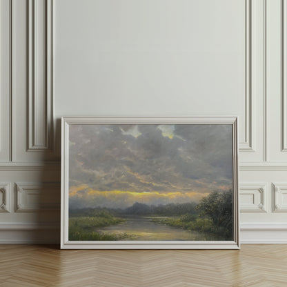 Premium Poster of Beautiful Nature Landscape Morning Sunrise Posters