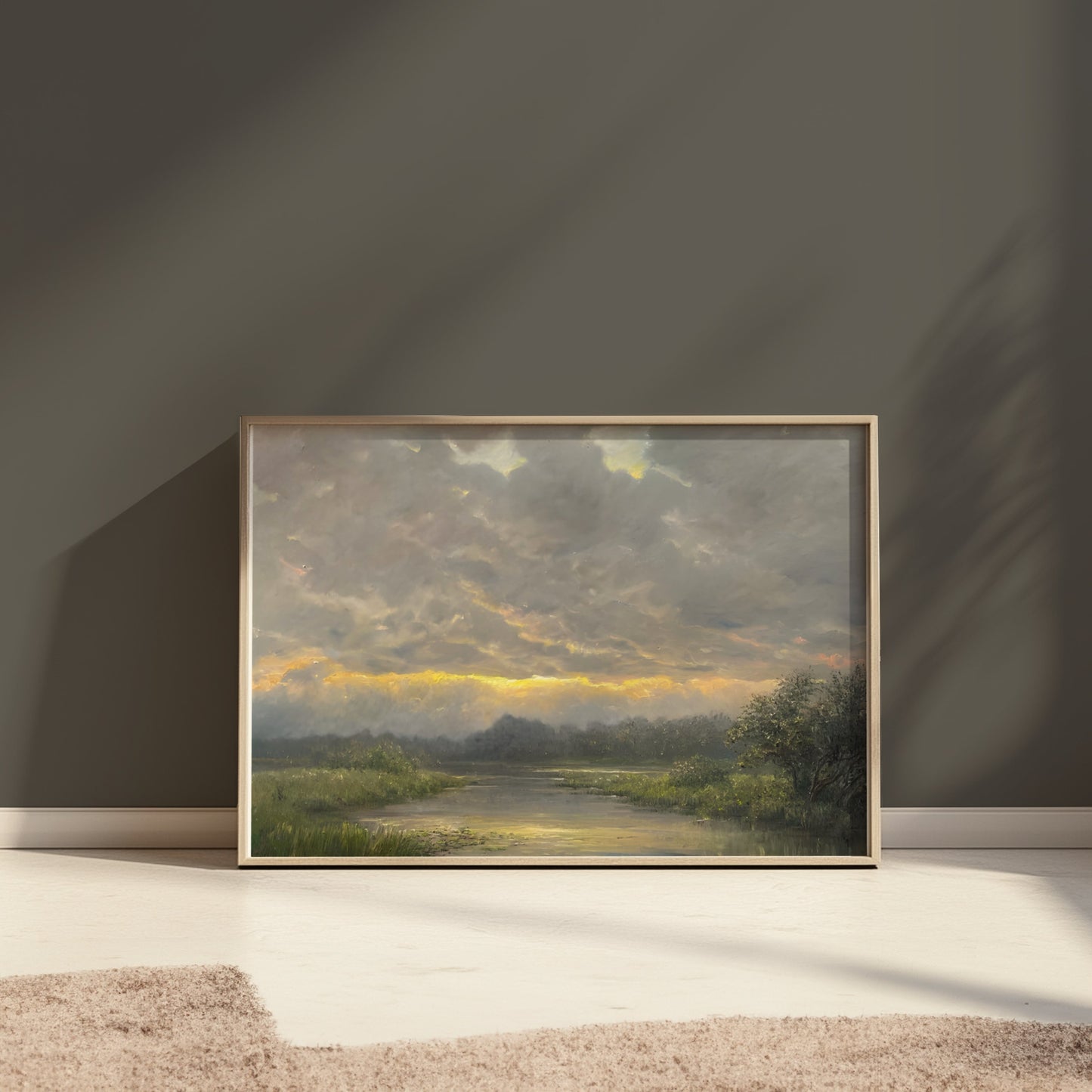 Premium Poster of Beautiful Nature Landscape Morning Sunrise Posters