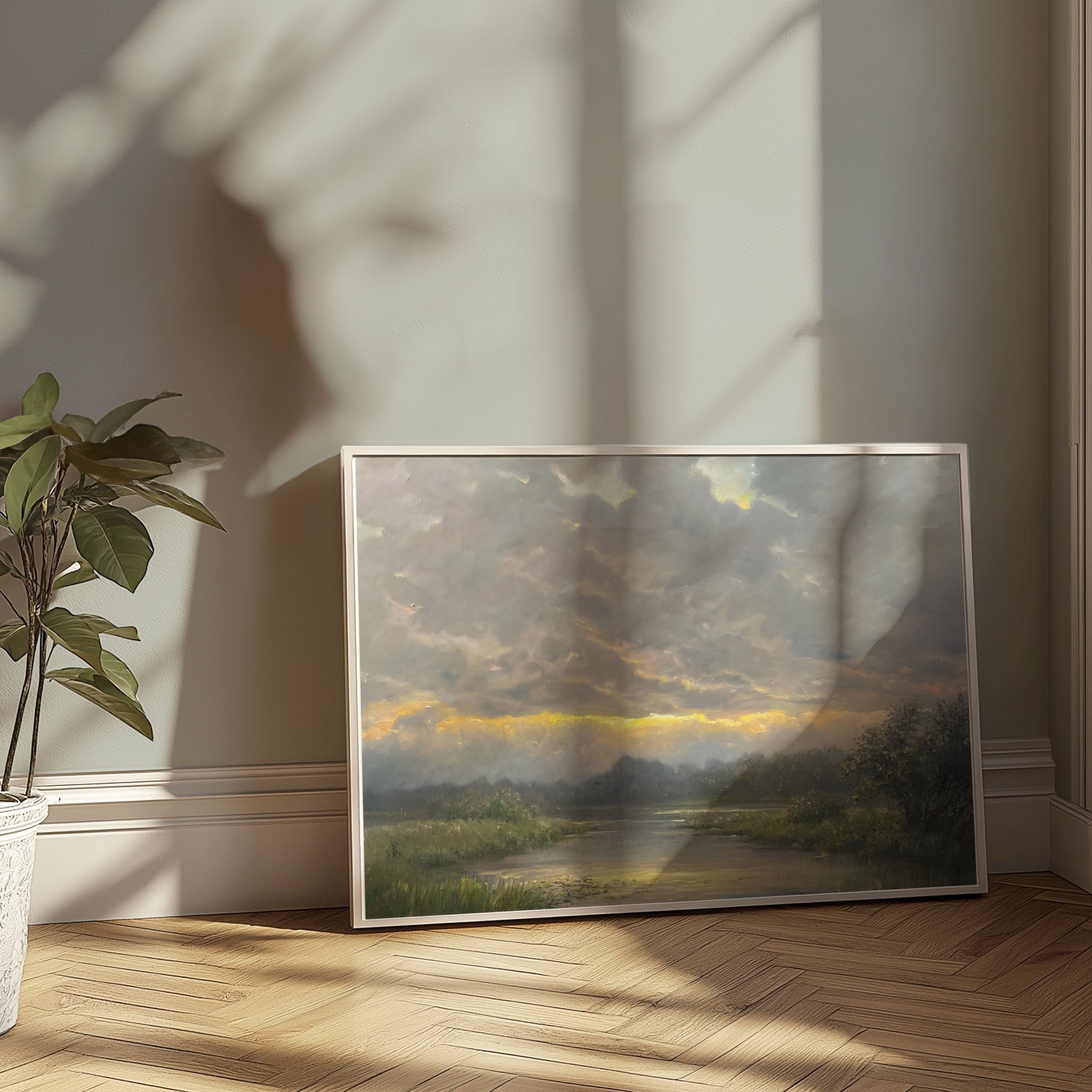 Premium Poster of Beautiful Nature Landscape Morning Sunrise Posters