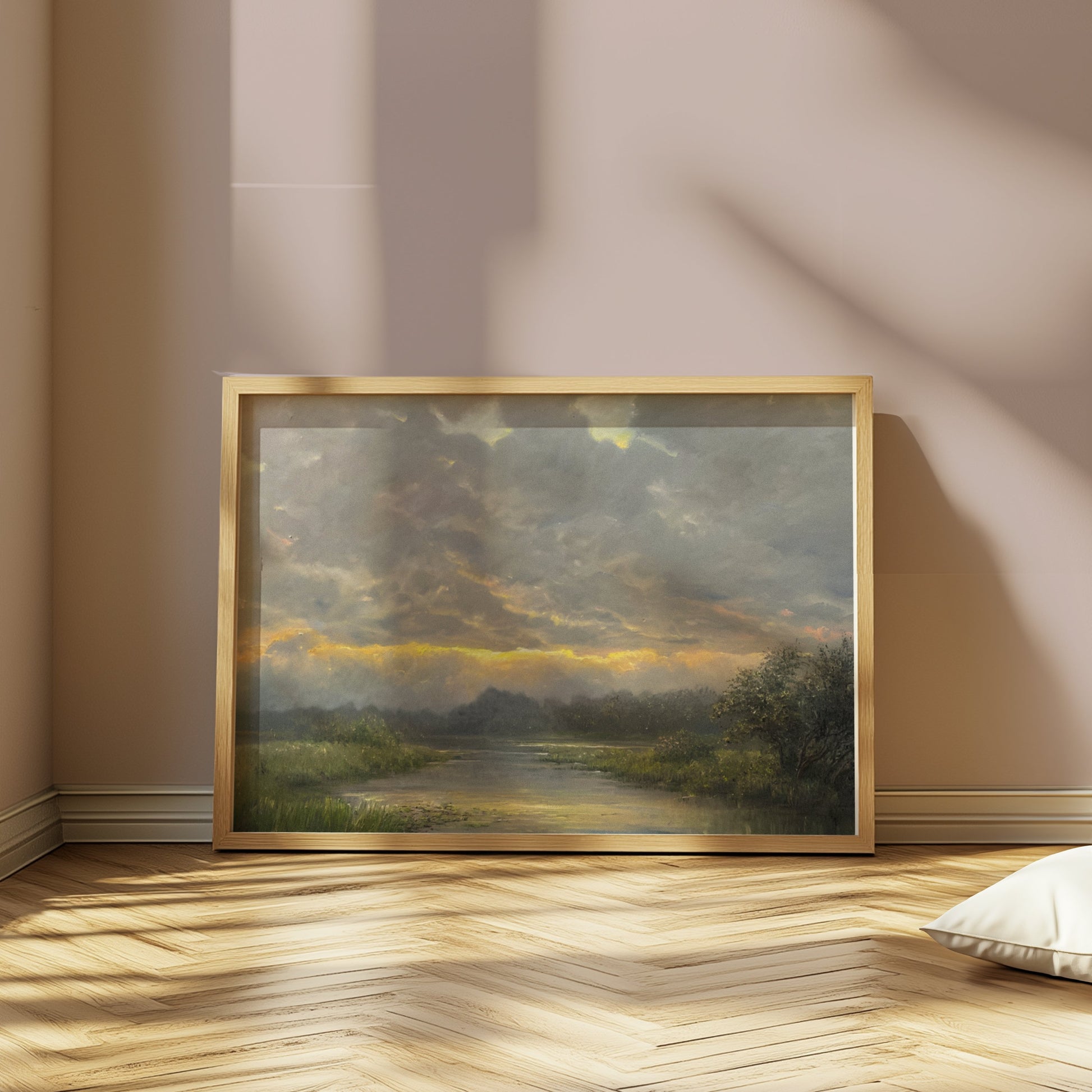 Premium Poster of Beautiful Nature Landscape Morning Sunrise Posters