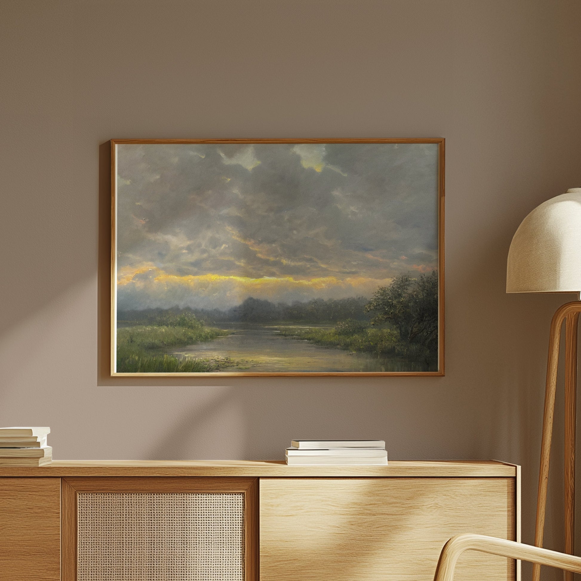 Premium Poster of Beautiful Nature Landscape Morning Sunrise Posters