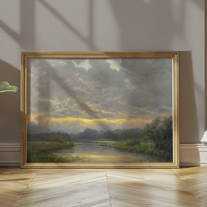Premium Poster of Beautiful Nature Landscape Morning Sunrise Posters