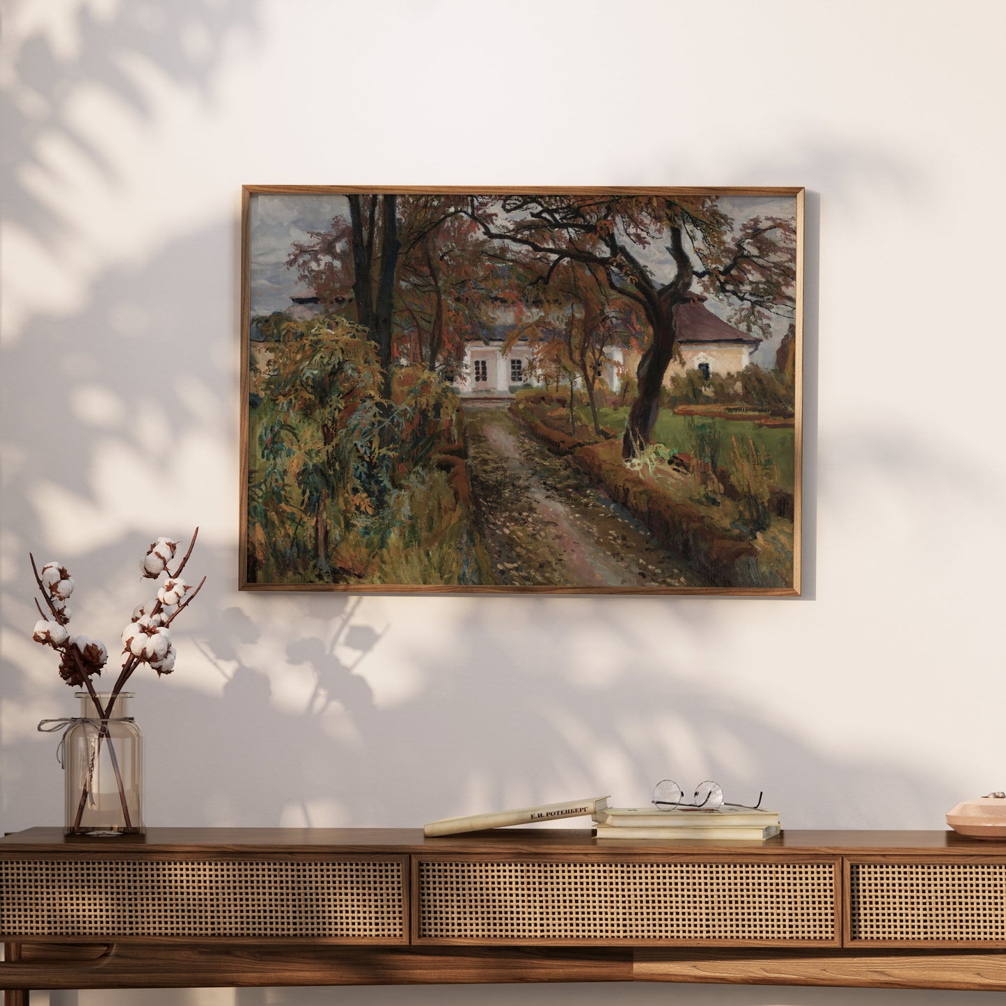 Premium Poster of Beautiful Pathway With Trees And Building Wall Art Posters