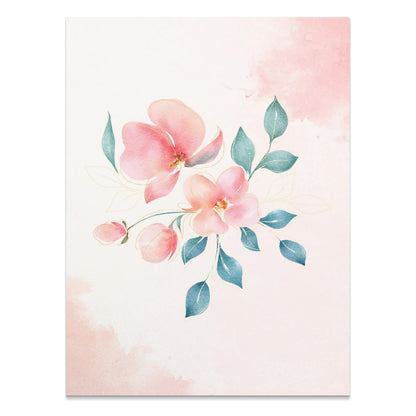 Premium Poster of Beautiful Pink Floral Art Wall Decor Posters