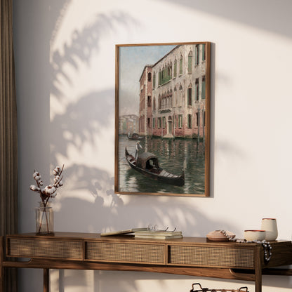 Premium Poster of Beautiful Scenic Canals and Architecture Posters