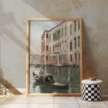 Premium Poster of Beautiful Scenic Canals and Architecture Posters