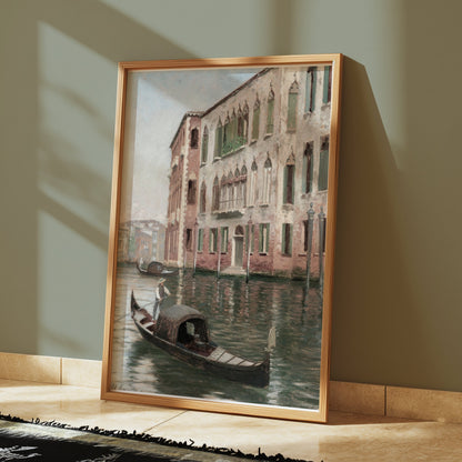 Premium Poster of Beautiful Scenic Canals and Architecture Posters