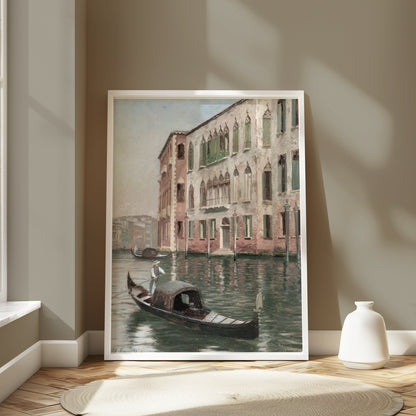 Premium Poster of Beautiful Scenic Canals and Architecture Posters