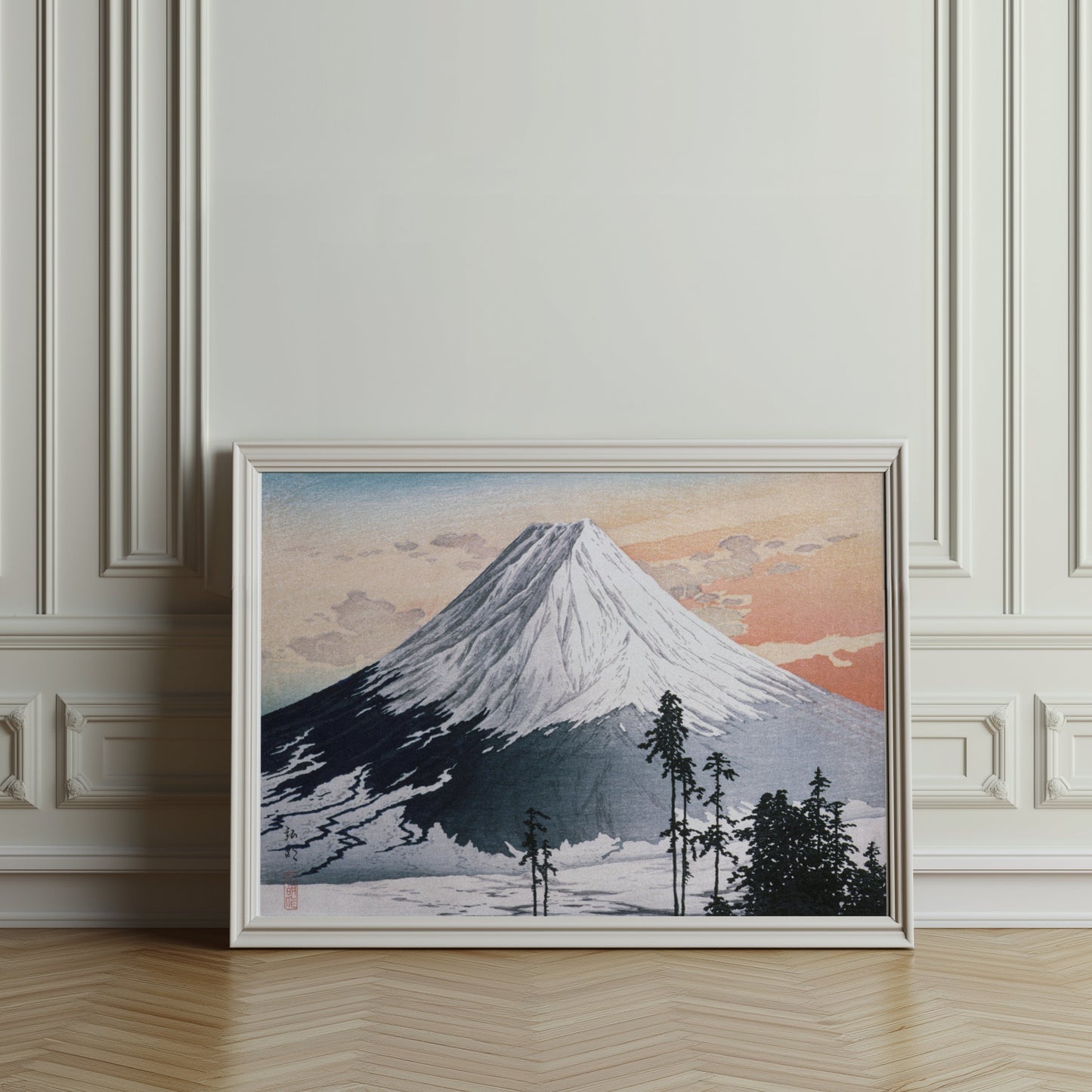 Premium Poster of Beautiful Scenic Japanese Mountain Landscape Posters