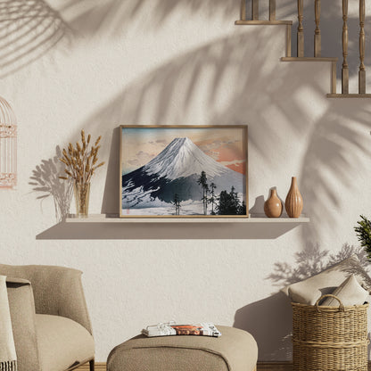 Premium Poster of Beautiful Scenic Japanese Mountain Landscape Posters